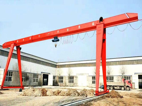 MH型3-16噸電動葫蘆單梁門式起重（chóng）機(箱體形狀)