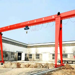 MH型3-16噸（dūn）電（diàn）動葫蘆單梁門式（shì）起重機(箱體（tǐ）形狀)